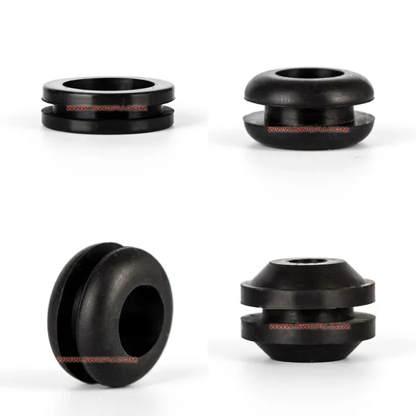 custom wear resistant square rubber grommet injection molded round NR EPDM rubber grommets