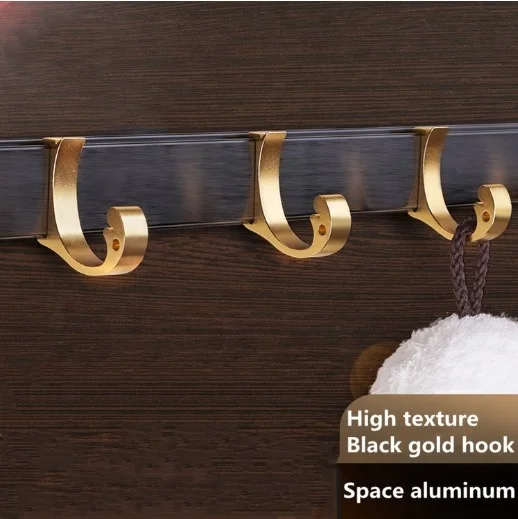 Punch-свободного места алюминиевые съемные Золотой cheap5 крюк крючок для одежды