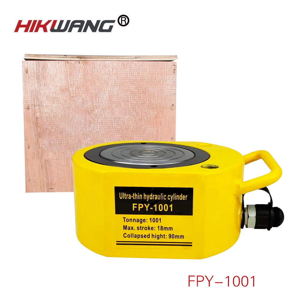 FPY-1001 small micro 100ton hydraulic piston cylinder telescopic hydraulic cylinder in both vertical and horizontal orientations