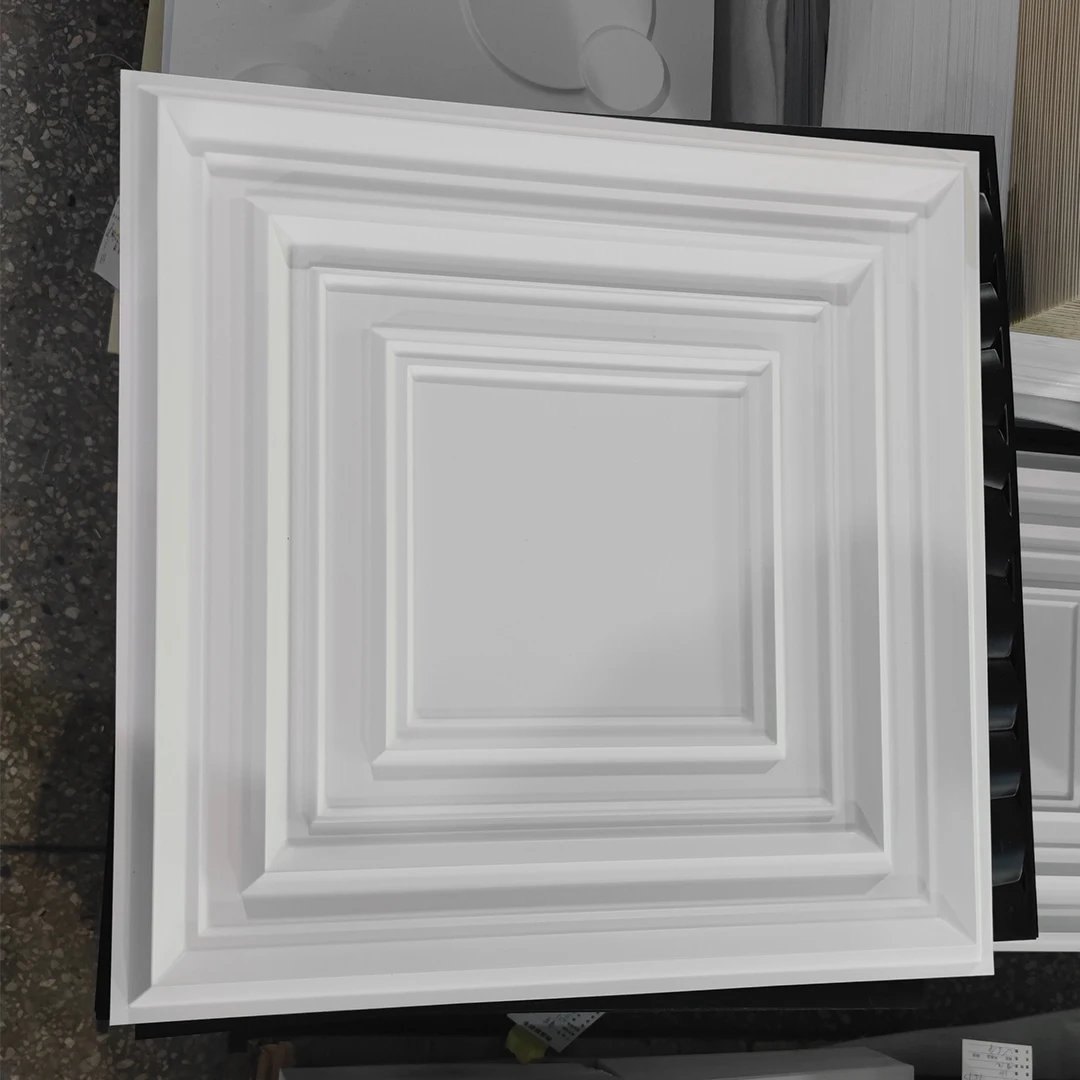 Modern white Square Plastic PVC 3D Wall Panels Wave Wallpaper Murals For Hote Interior Decors