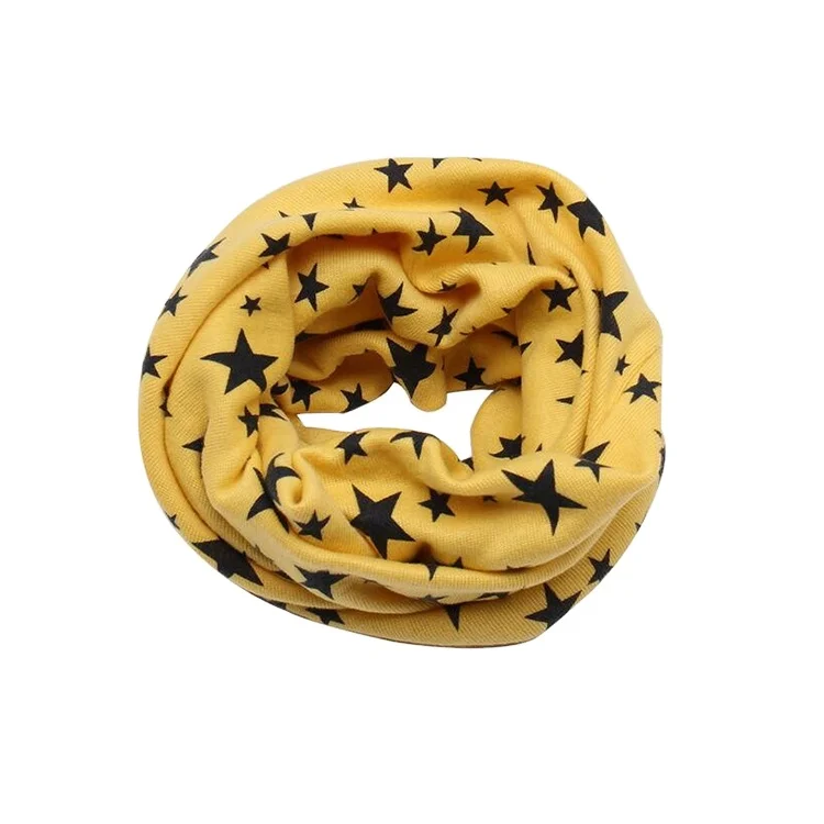 All over star print custom pattern warm cheap funky knit infinity scarf