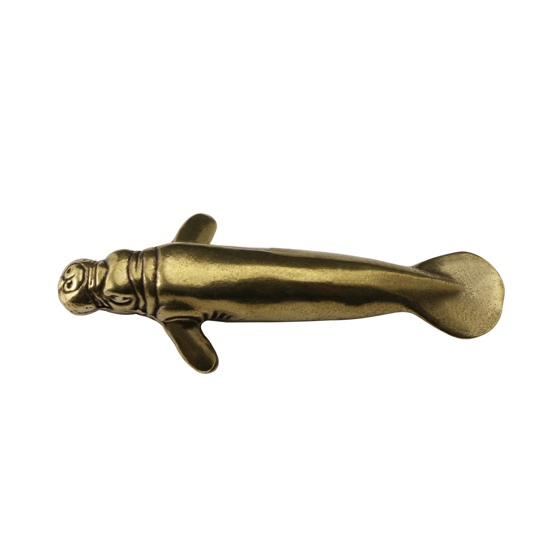 Craft simulation sea lion statue decore Toy statue home sea lion ornaments brass decoration