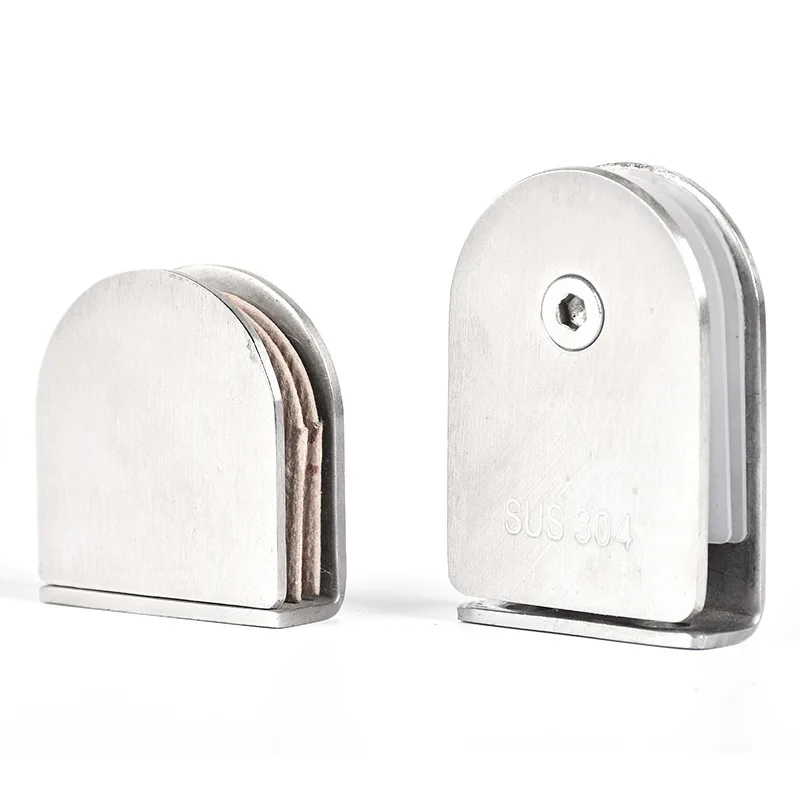 
stainless steel glass clamp glass shelf clamp glass balustrade clamp 
