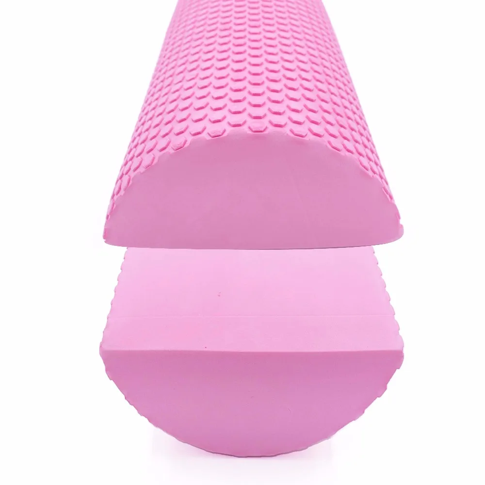 
30/45cm Half Round EVA Massage Foam Roller Yoga Pilates Fitness Equipment Balance Pad Yoga Blocks With Massage Floating Point 