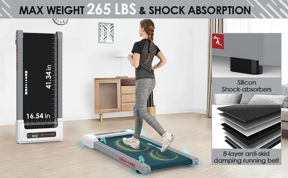 Q20 A+Wholesale Treadmill Folding Electric Home Running Machine Folding Treadmill 2 in 1 Under Desk Treadmill