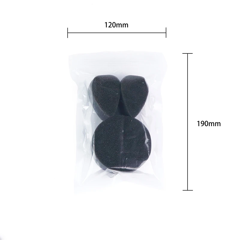 GP Private logo professional cosmetic makeup tool sponge black face body paint sponges set for face painting