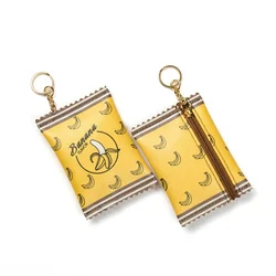 Cute Mini coin case Eco-friendly leather coin purse Change Purse with zipper for keychain