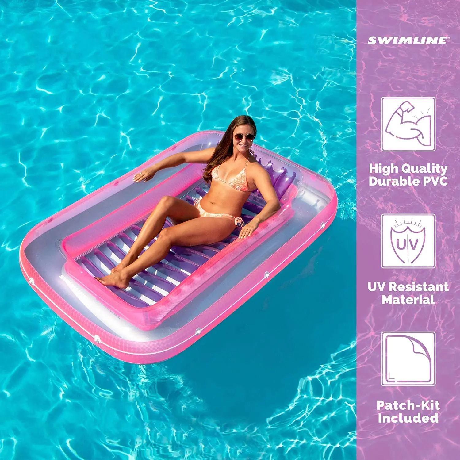 Summer Outdoor Inflatable Pool Float Beach Floats Foldable Floating Pool Lounger Customizable Water Mattress