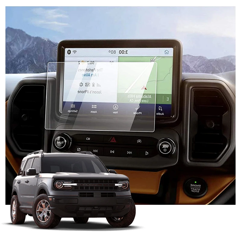 Screen Protector In Other Interior Accessories Tempered Glass Car Navigation Screen Protector For Ford Bronco Sport 2021