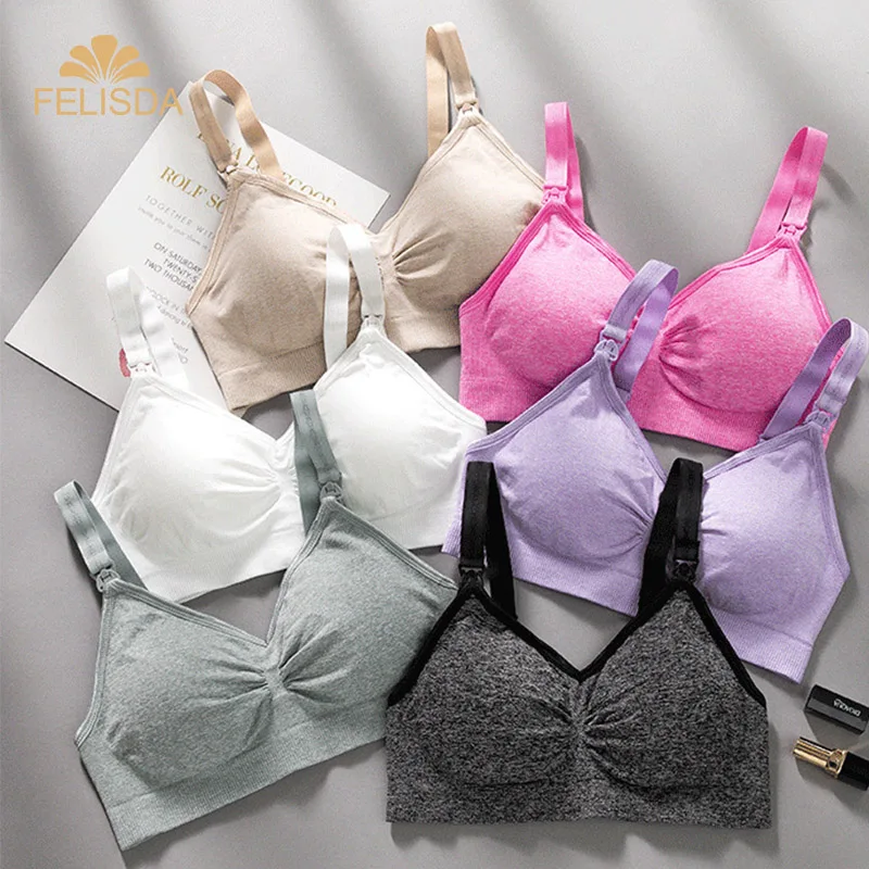 Feeding Bras Maternity Bras Pregnancy Clothes Prevent Sagging Breastfeeding Women Breathable Nursing Bras Without Underwire