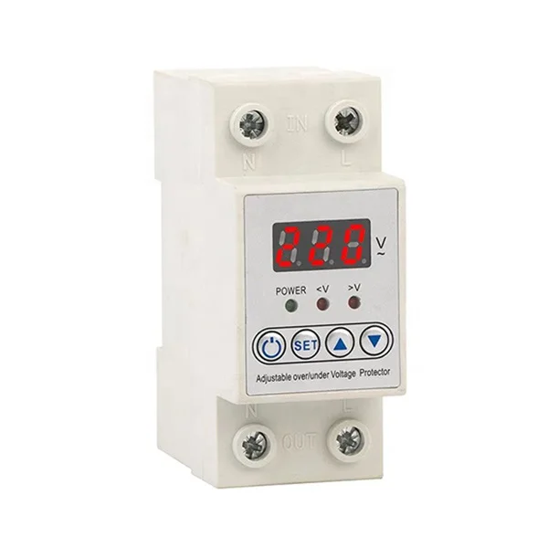 ZOII 40Amp 63Amp 80Amp Dual LED Display  Over Under Voltage Relay Current Limiter  Adjustable Protection Monitoring