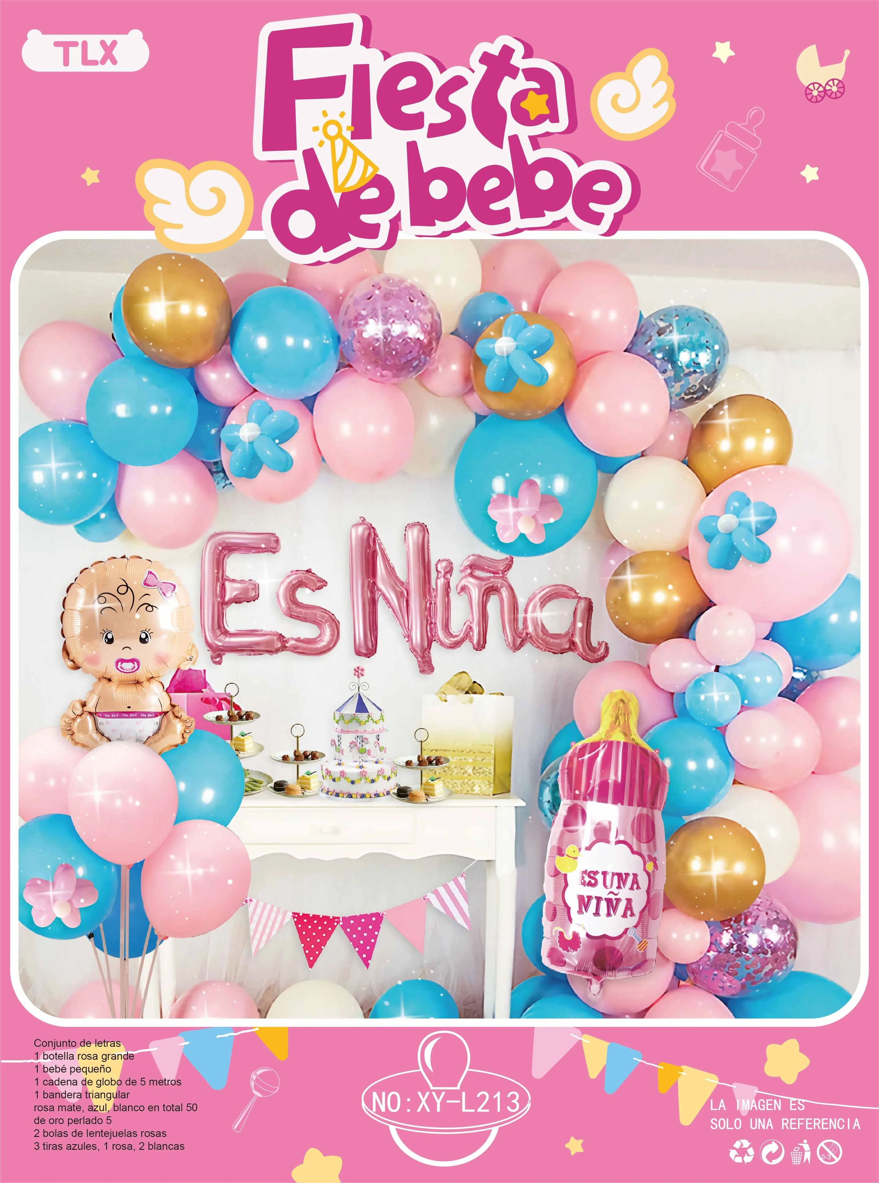 11 Year Party Supplier Wholesale Baby Shower Decorations for Girl & Boy Balloon Garland Arch Baby Shower Balloon Arch Decoration