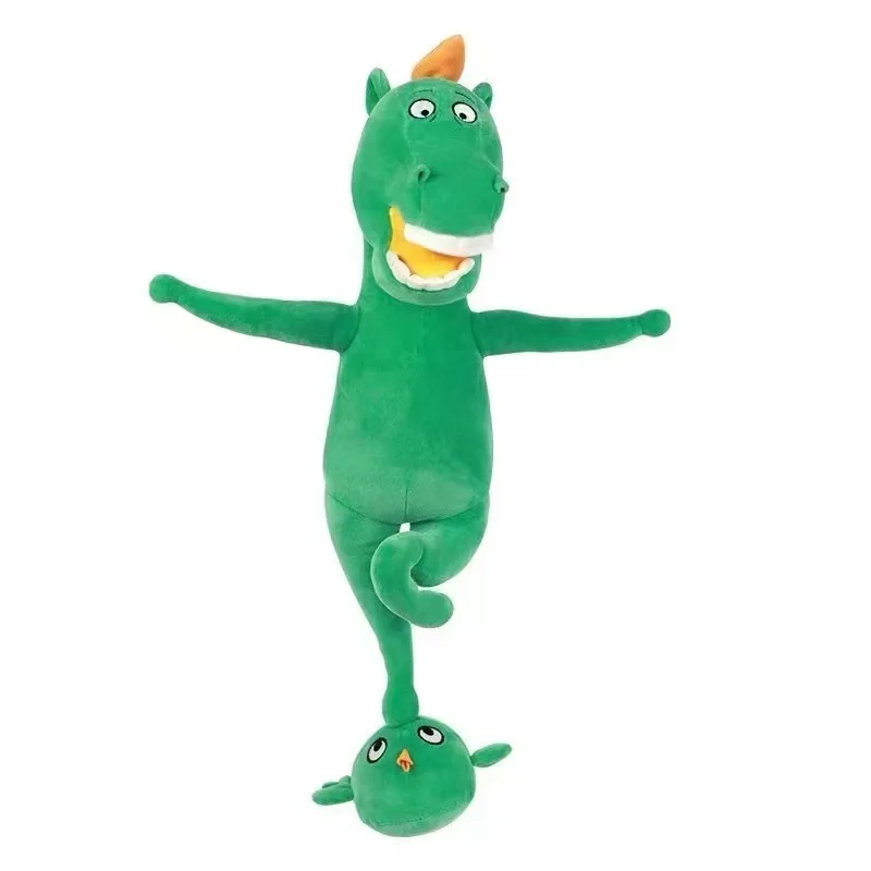 Funny Green Horse Stepping On Flying Swallow Plush Doll Creative Perfect Kids Birthday Gift Horse Toys