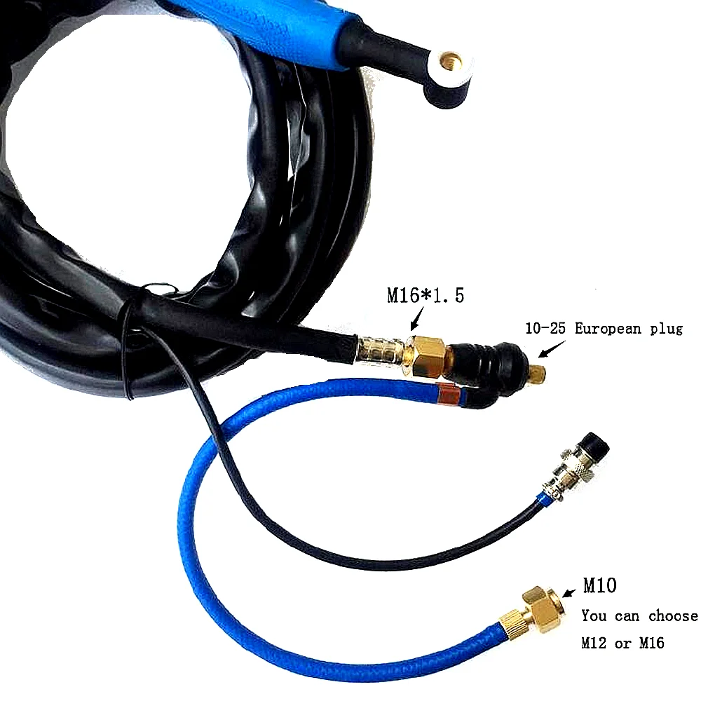 Tig Torch Conversion Plug 10-25 35-50mm M10 M16x1.5mm Adaptor DINSE Connector For WP9 WP17/18/26