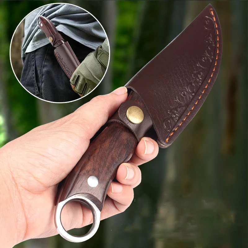Hand Forged Knife Stainless Steel Boning Butcher Knife Meat Cleaver Household Outdoor Camping Butcher Knife
