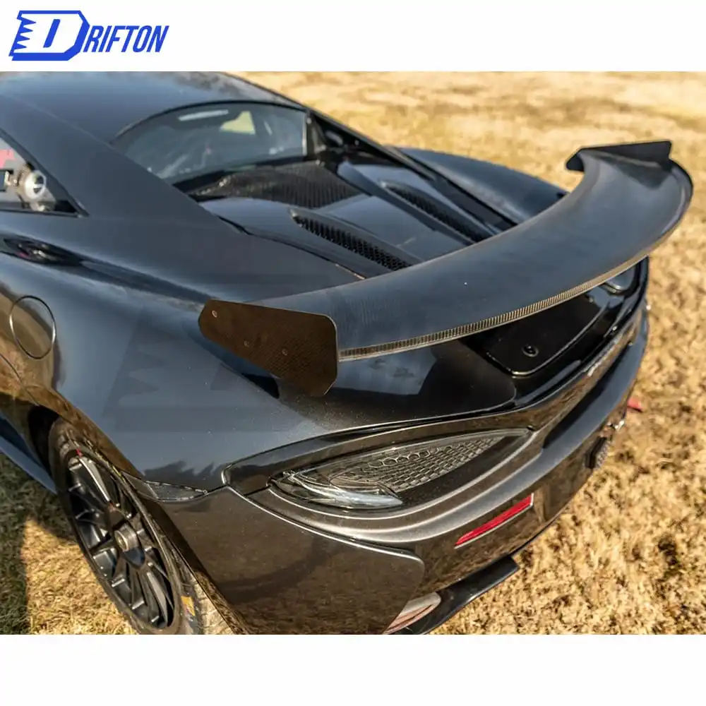 GT4 Style Dry Carbon Fiber Rear Spoiler GT Wing For Mclaren 570S 570GT GT Wing