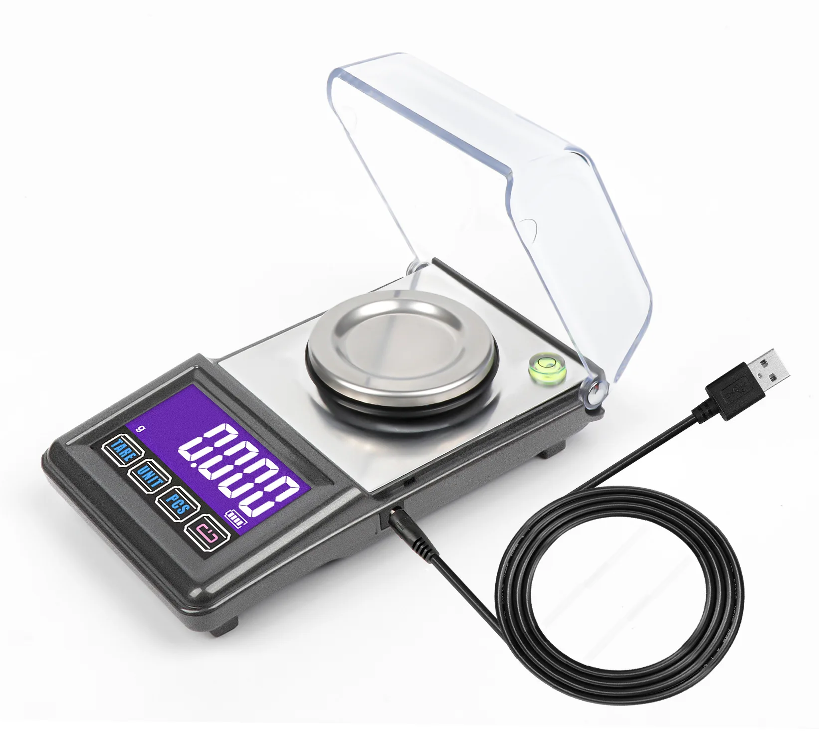 Big Pan 0.001g Electronic Laboratory Weighing Balance Diamond Gold Germ Medicinal Milligram Pocket Digital Jewelry Scale