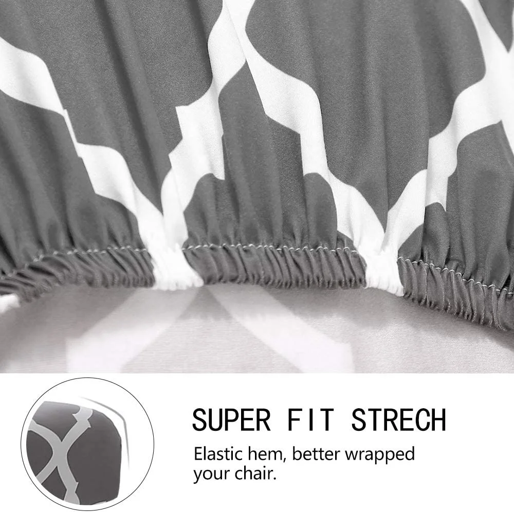 4 шт./упаковка, чехол на обеденный стул, диван для кухни, гостиницы, стола, съемный моющийся Мягкий эластичный чехол на обеденный стул с геометрическим принтом