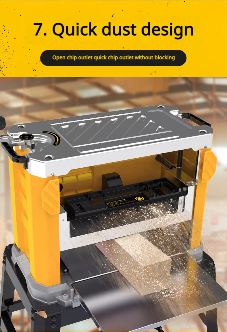 Upgraded desktop planer multifunctional automatic wood planing 13 inch woodworking planer portable electric planer