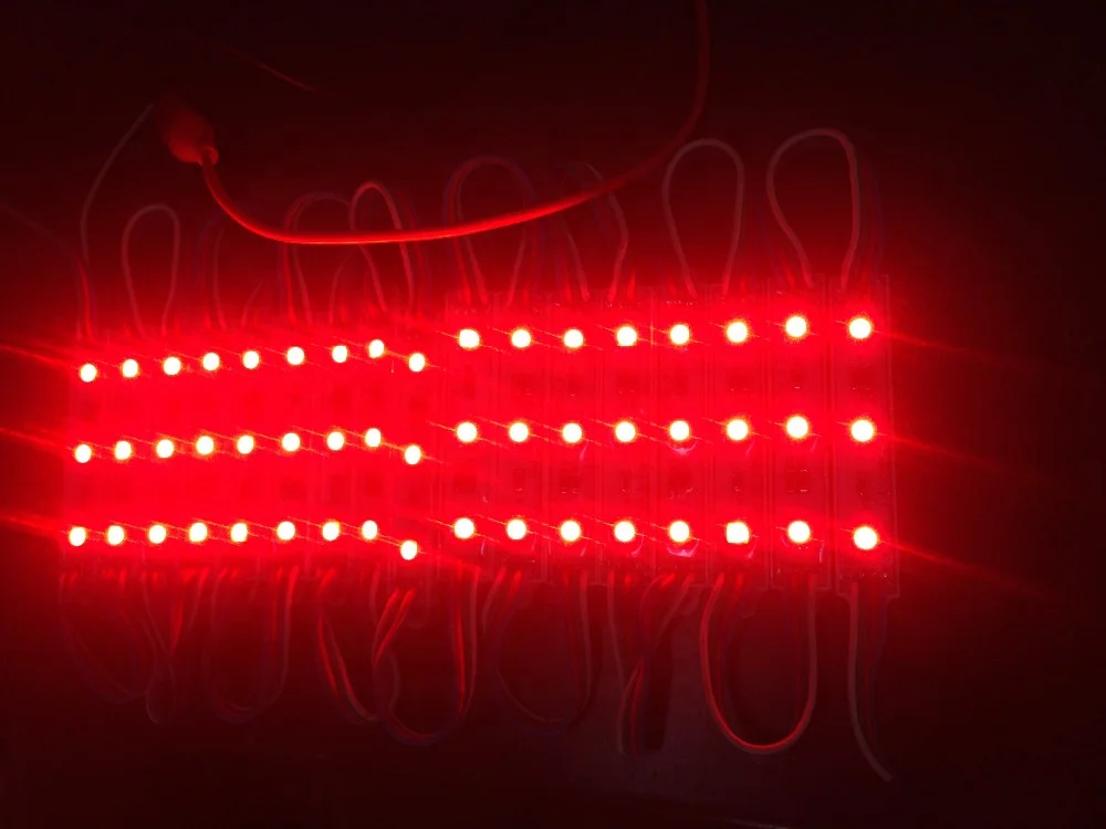 12v 3 pixels each Dumb Rectangle Letter Sign Waterproof IP68  RGB LED Module 12v (3 pixels each)