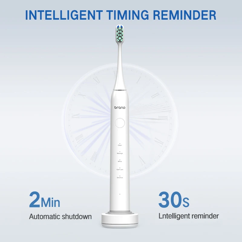 sonic toothbrush Custom Logo Home Teeth Bleaching Ipx7 Waterproof Teeth Whitening Electric Toothbrush Wholesale