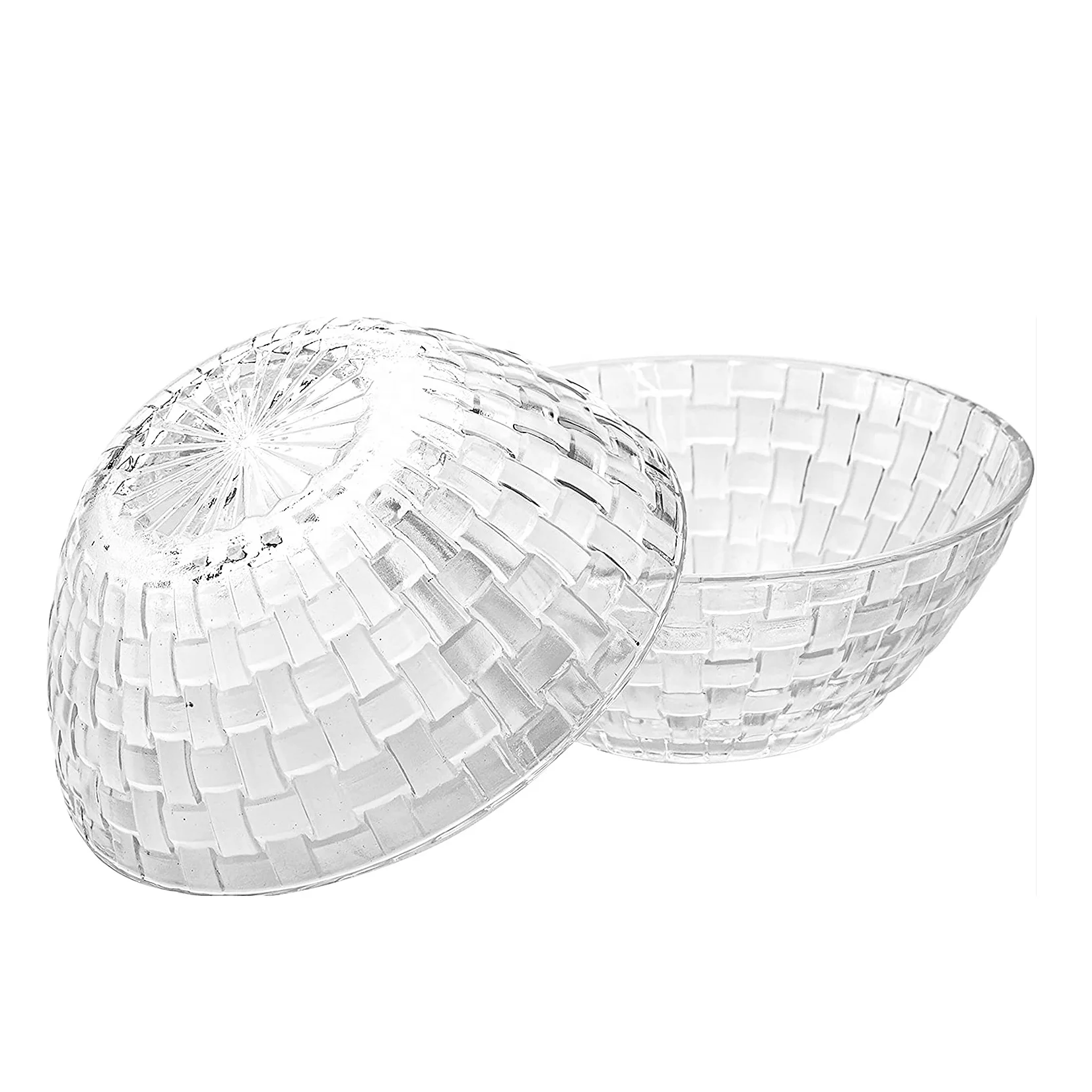 Glass Prep Bowls Glass Salad Bowl Serving Bowls for Kitchen Prep, Dessert, Dips, Candy Di