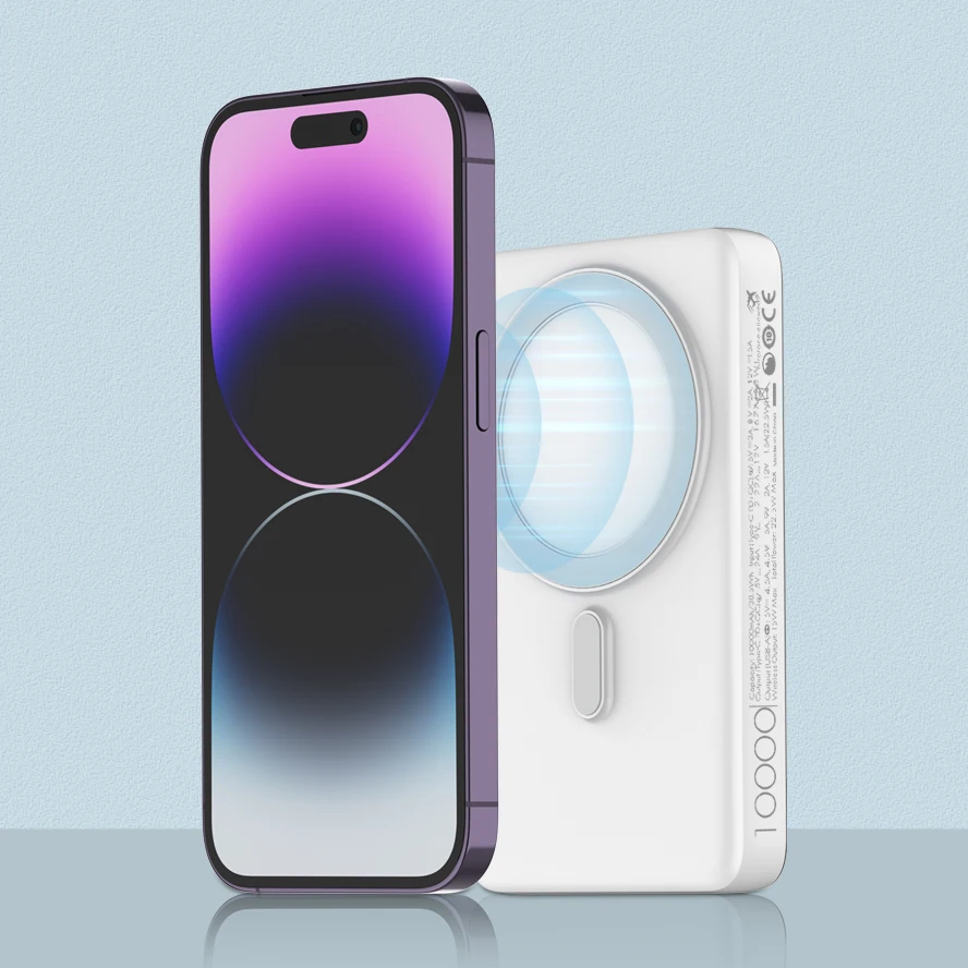 LDNIO PQ17 Mini Power Bank Large capacity 20000mah Magnetic Wireless Charging  Metal  slim power banks With Led Display