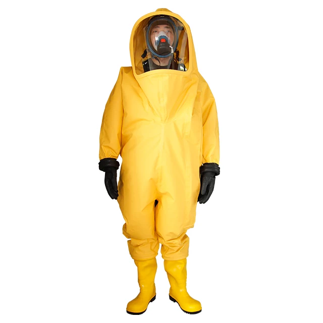 full face closed chemical resistance gear chemical coverall