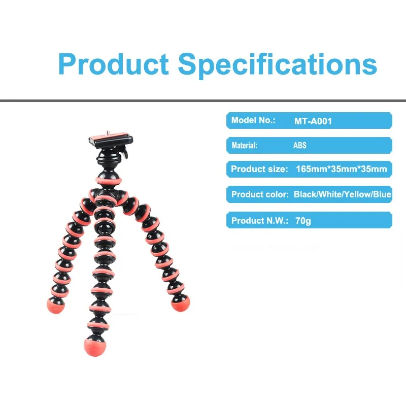 Хорошее качество гибкий мини-штатив для смартфона MT-A001