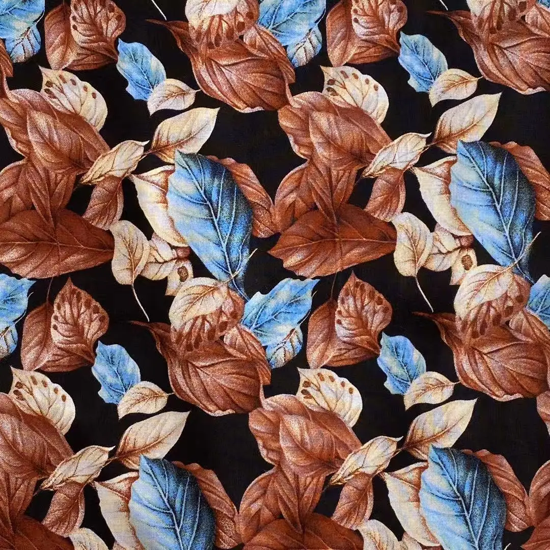 ISP Textile Women Clothing Cloth Fabric Plain Woven RAYON Textile Material Printed Fabric For Dress