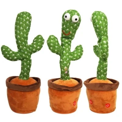Singing Dancing Cactus Toy Electronic Plush Stuffed Toys baby electric toy