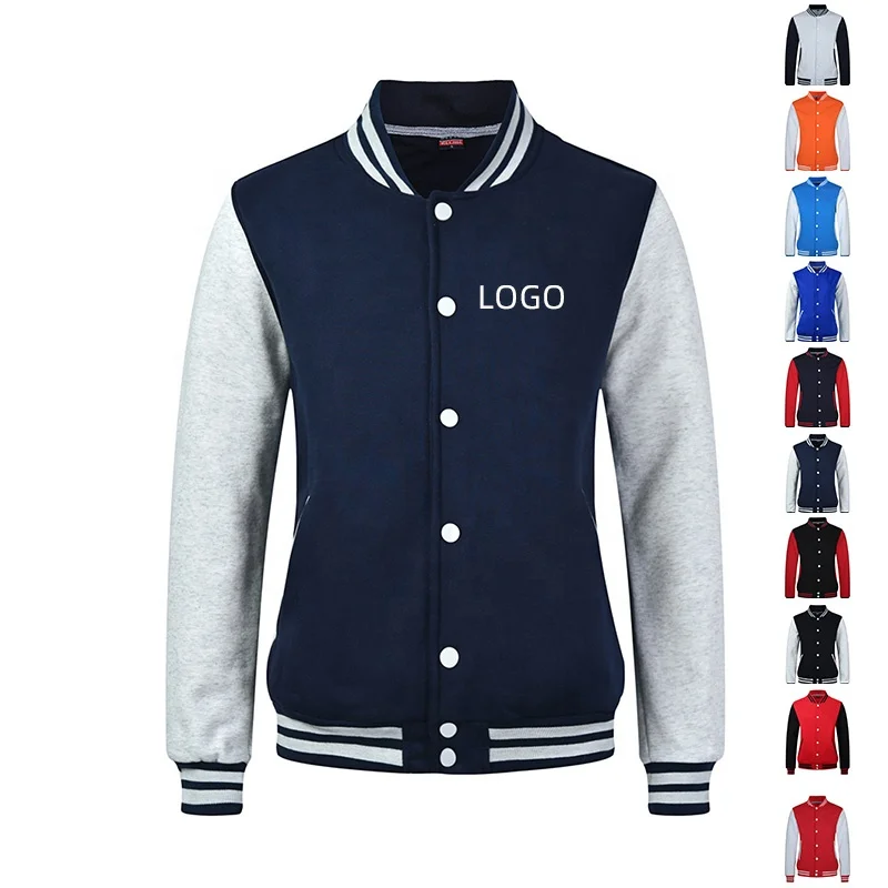 High quality fashion man sweater with customize youeself logo baseball uniform