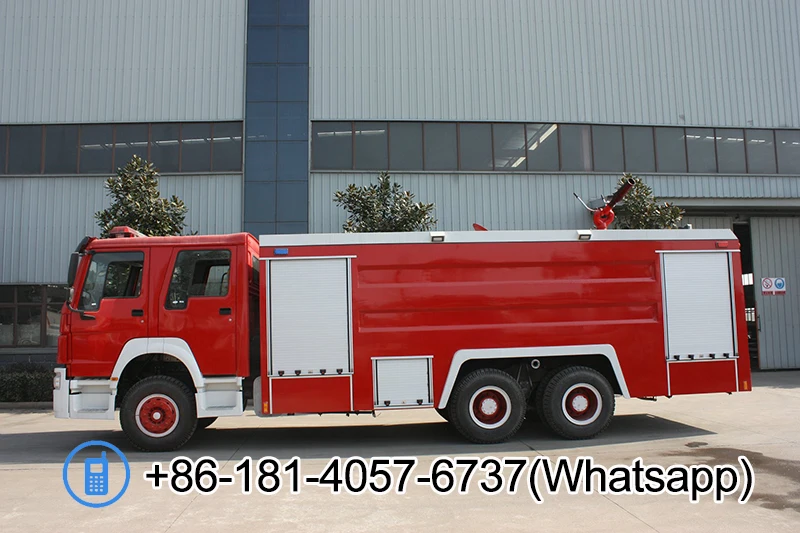 Good quality sinotruk howo 6x4 water foam high spraying fire truck 15000gallons