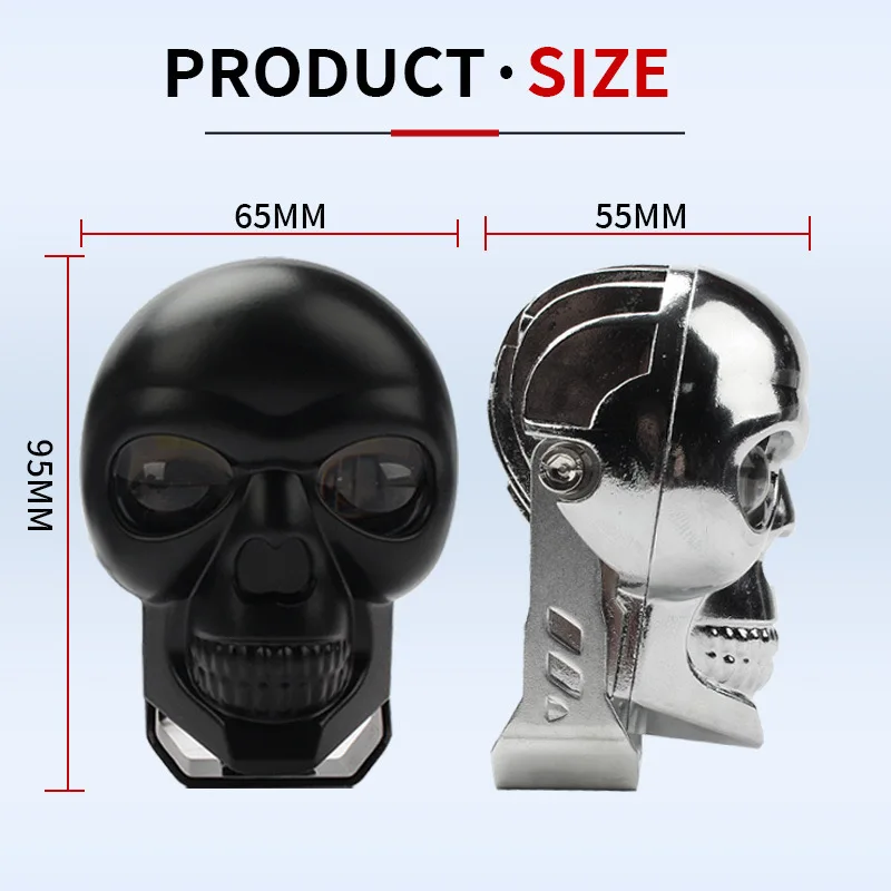 LED Motorcycle Driving Fog Lights Led Pod Lights Bar Skull-shaped Spotlight Auxiliary Light Headlights for Offroad Truck ATV UTV