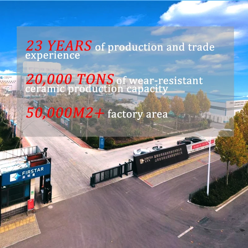 Manufacturers Provide 92 Or 95% Al2o3 Wear Protection Alumina Ceramic Pipe Lining Tube