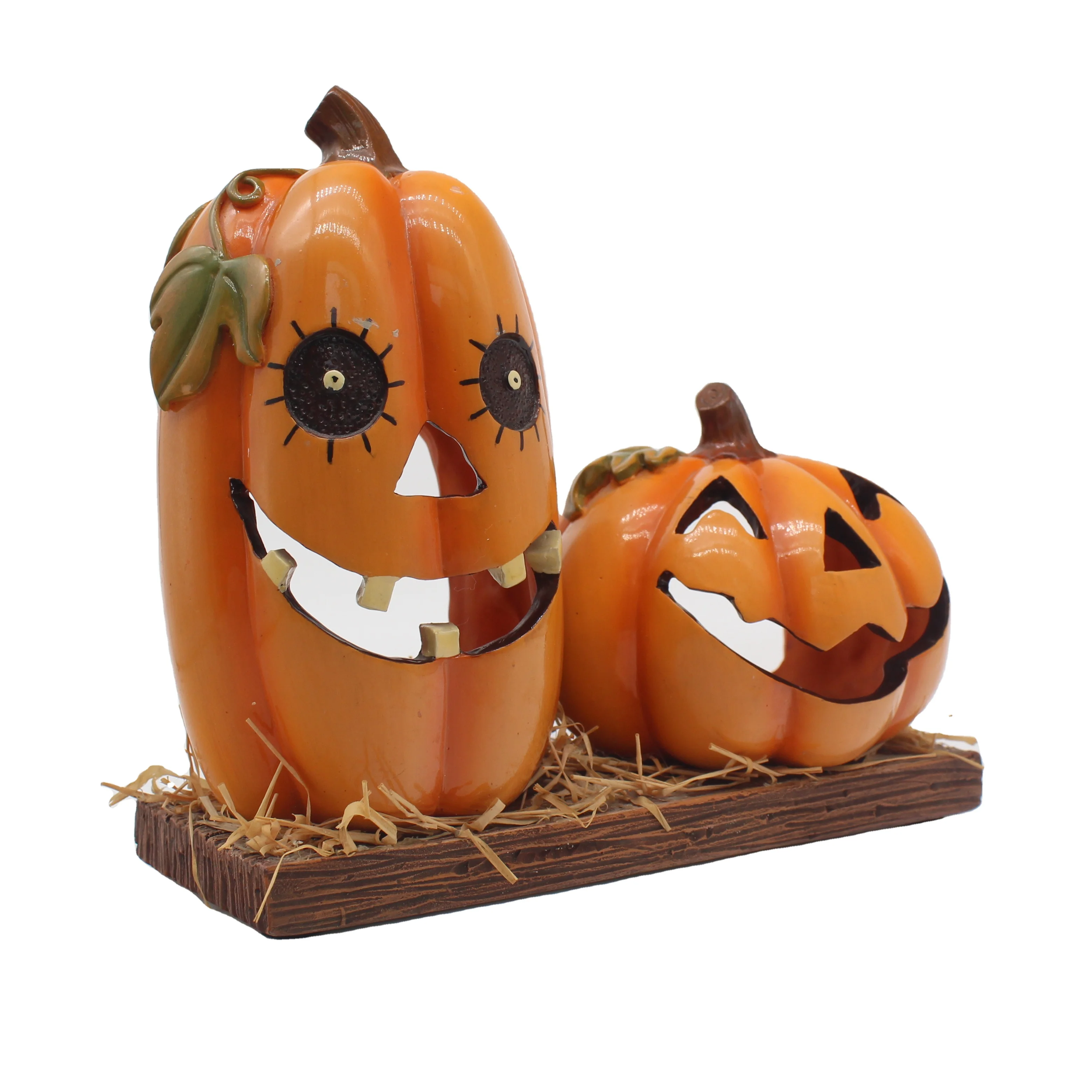 Custom Resin Miniature Halloween pumpkin lantern for Halloween Pumpkin Decor Accessories Dollhouse Decor For Festival Art&Gifts