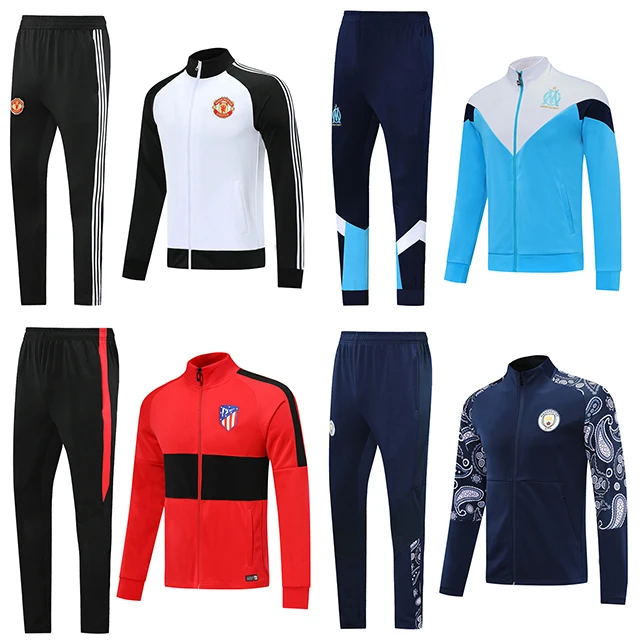 Custom sports running soccer jackets tracksuit football man soccer tracksuits for men