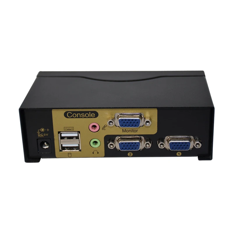 2 Port VGA  KVM Switch automatic 2 input 1 output  KVM Switch hotkey /panel switch