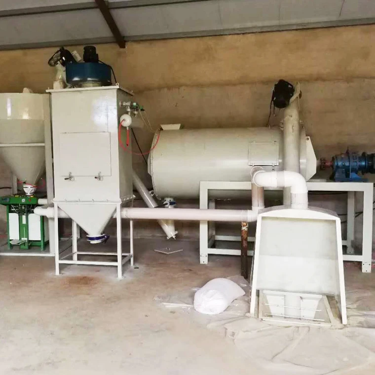 Pre-Mixed Floor Decoration Screeding Coat Semi-Automatic Dry Powder Mortar Production Line Suppliers