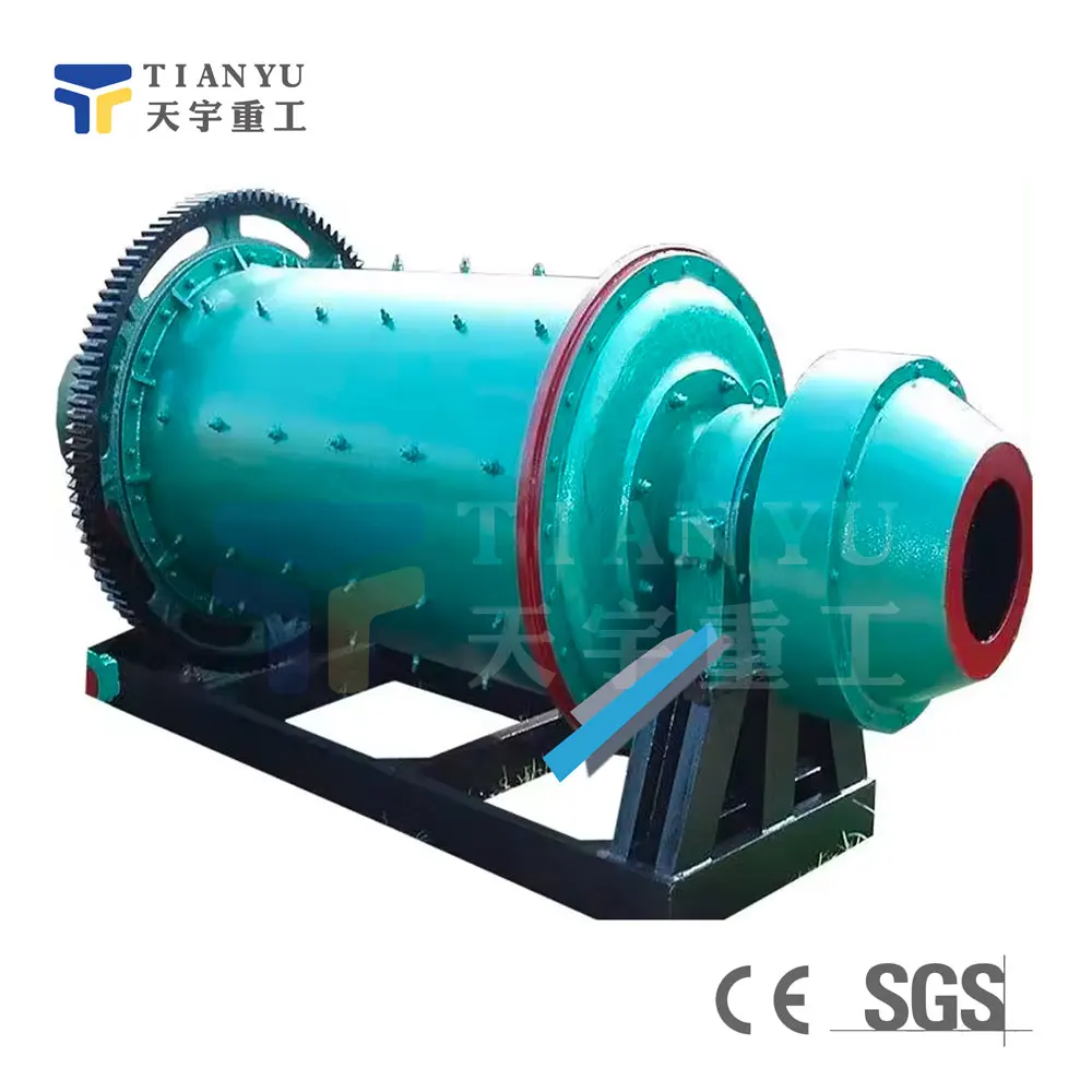 Zhengzhou Tianyu Efficient Horizontal Steel Forged Balls Ball Mill For Mining Bauxite For Sales