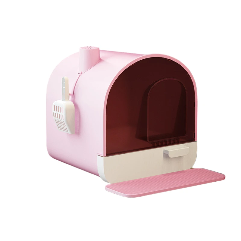 Cat Litter Box Oversized Fully Enclosed Drawer Type Cat Toilet Anti Splash Cat Litter Box Deodorant Excrement Basin