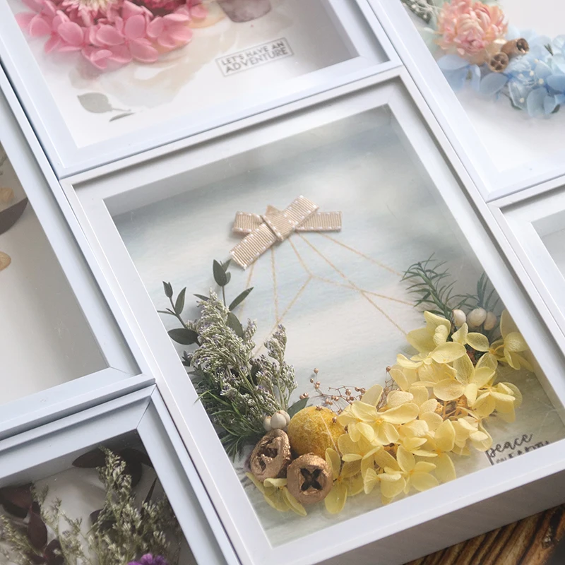  Полые трехмерные diy сушеные цветы фоторамка вечный цветок пакет для группового строительства салонный материал родителей и