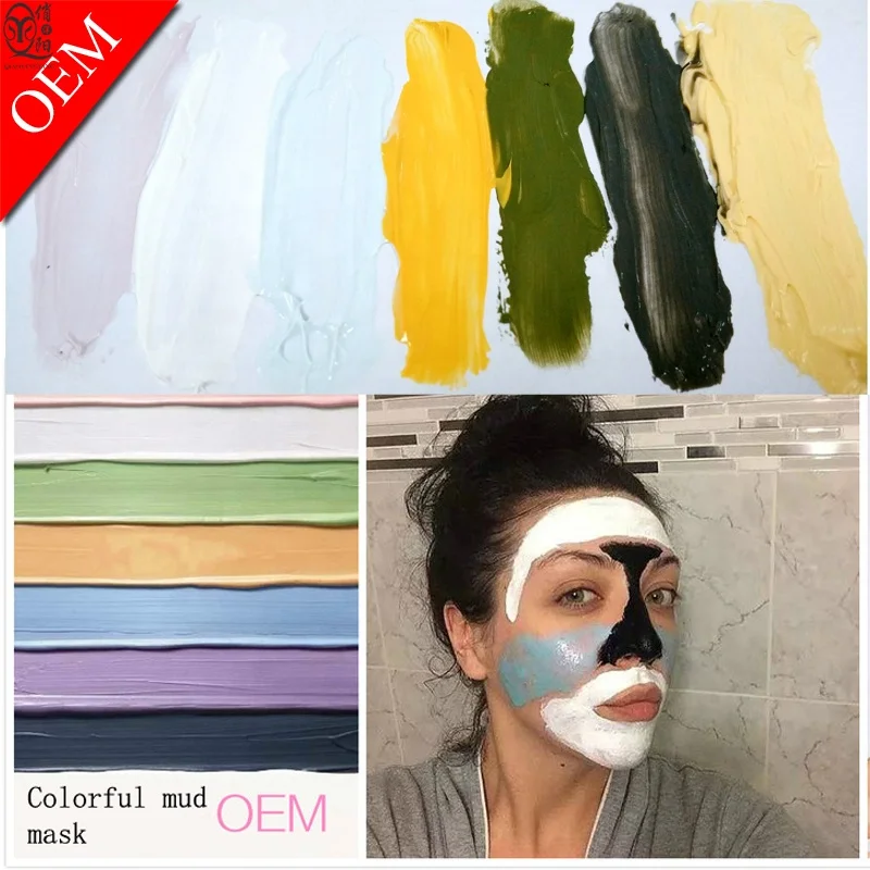 3 Colors Face Clay Mud Mask Whitening Cheek Remove Wrinkle Dark Circle Oil Control T area Treatment Clay Masks