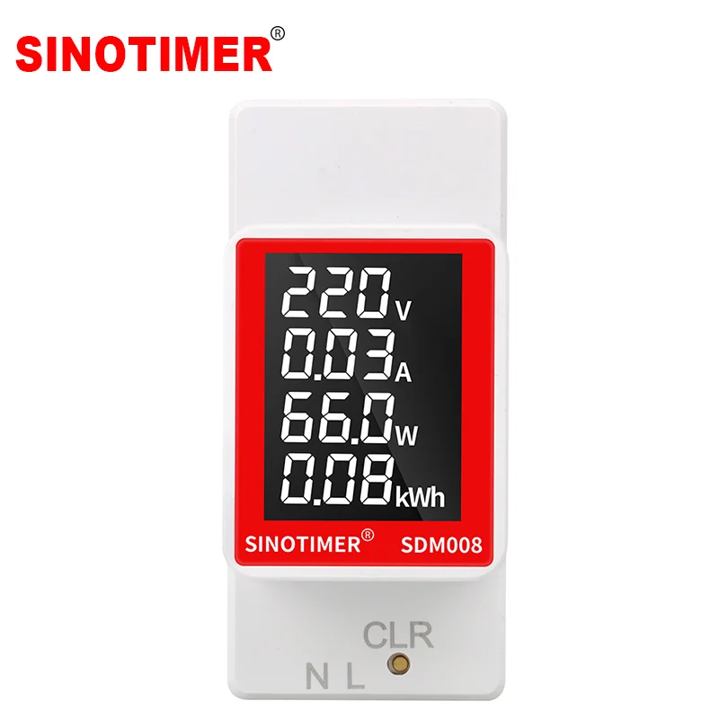 Hot sale 50-300V 100A LCD display Voltage, Current, Active Power, kWh indicator, kWh meter with backlight and reset funtion
