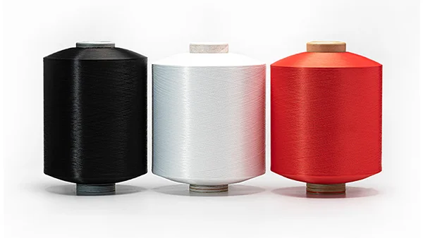 100% Polyester High Tenacity Yarn Manufacturer Colorful Polyester Dope dyed Yarn DTY 150D/48F HIM