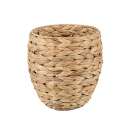 Natural Handwoven  elliptic Water Hyacinth Storage Basket