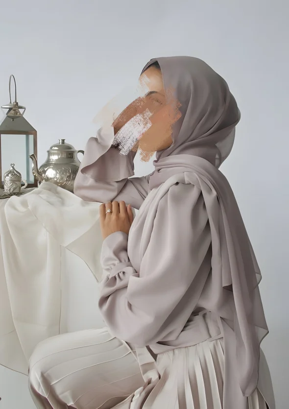 Two Pieces Sets Satin Abaya 2024 Modest Dress Slim Set Jilbab Muslim Clothing for Women