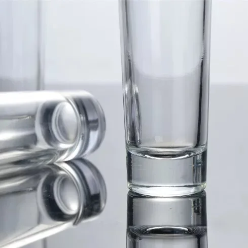 Wholesale Customized 60ml  2oz Tall Slim Shot Glasses Tequila Shooter Shot Glass with Heavy Base