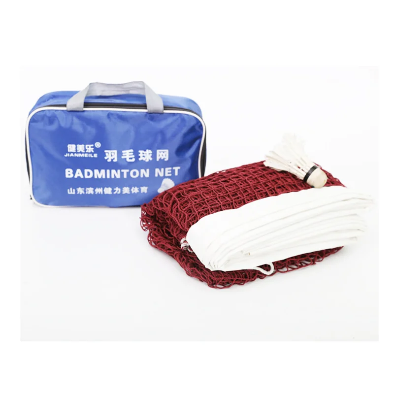 Adjustable foldable easy set professional badminton net with carry bag