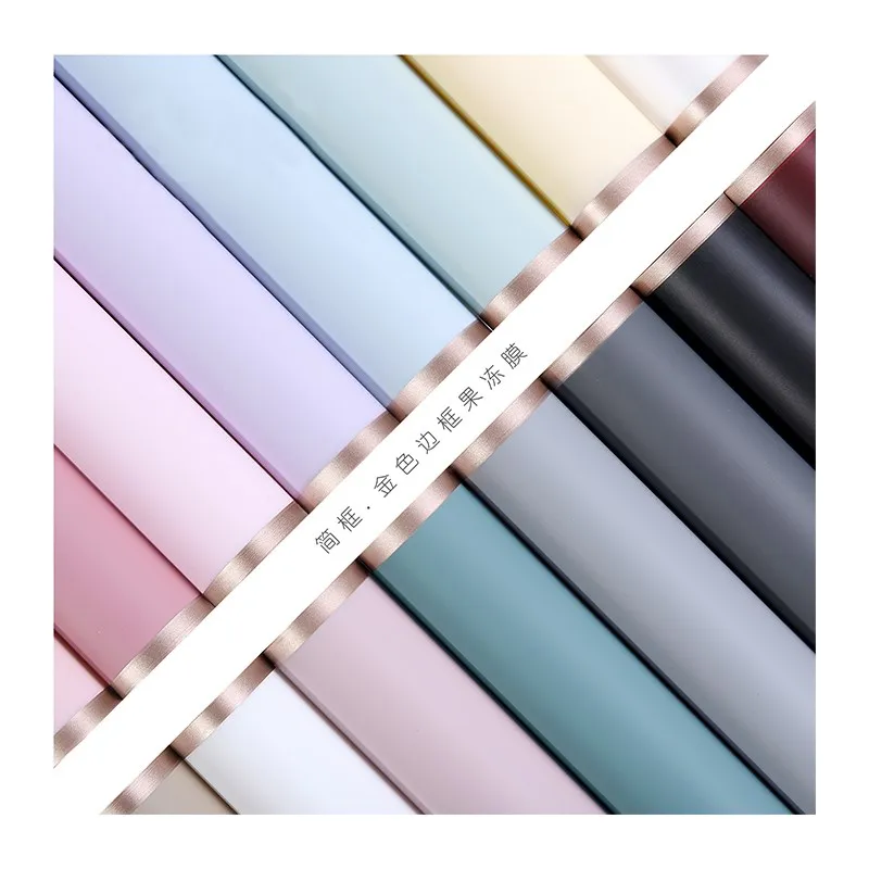 
Shinewrap 2020 New design double side waterproof floral paper plastic wrapping film Flower wrapping paper for flower 